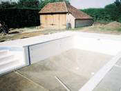 dressing the swimming pool shell